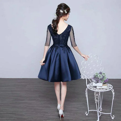 v neck cocktail dress-0435-01