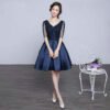 v neck cocktail dress-0435-02