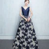 v neck prom dress-0400-03