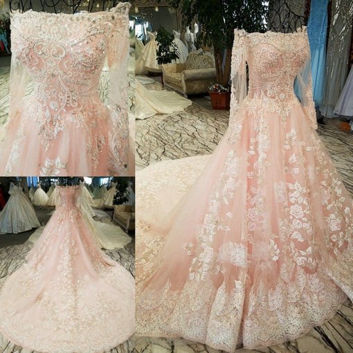 wedding dress pink-0473-01