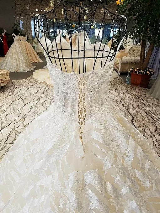 Haute Couture Plus Size Wedding Dress Pincess Long Train