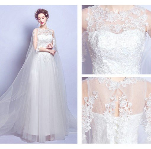 a line wedding dress-0555-04