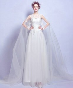 a line wedding dress-0555-07
