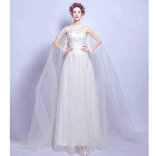 a line wedding dress-0555-07