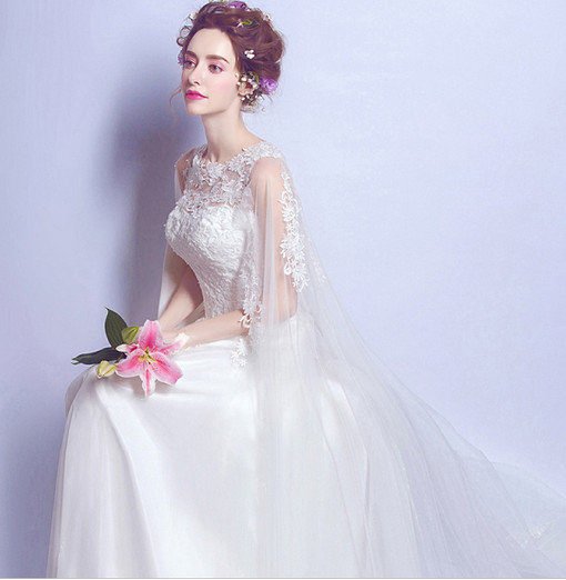 a line wedding dress-0555-09