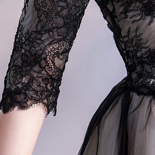 black cocktail dress -0549-01