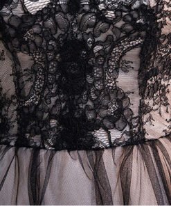black cocktail dress -0549-02
