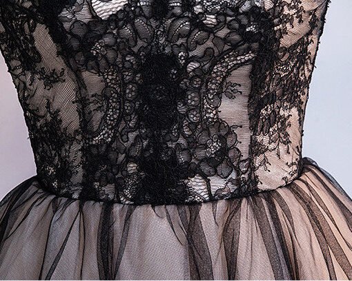 black cocktail dress -0549-02