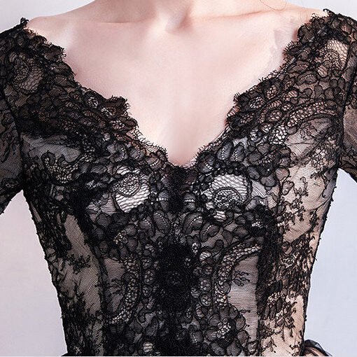 black cocktail dress -0549-03