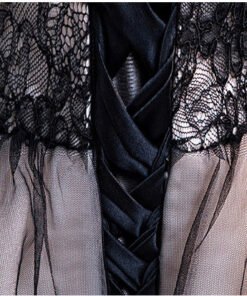 black cocktail dress -0549-09