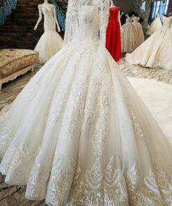 long sleeve wedding dress-0538-09