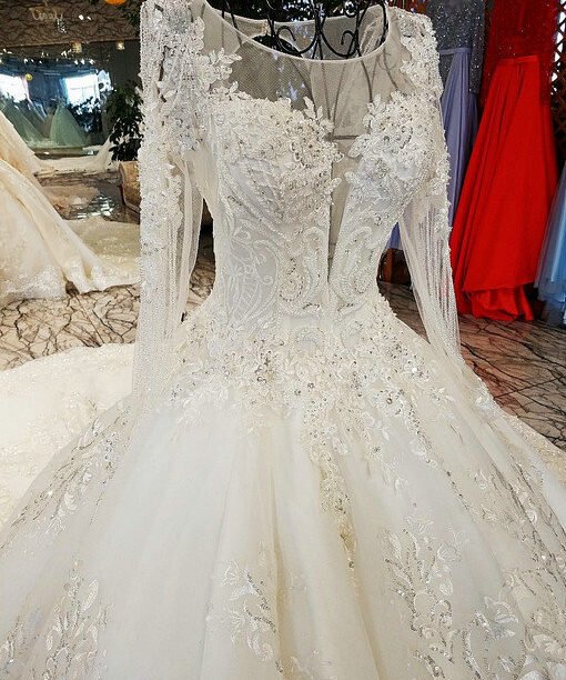 long sleeve wedding dress-0538-10