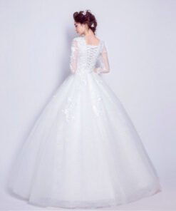 long sleeve wedding dress-0554-05