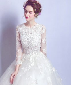 long sleeve wedding dress-0554-06