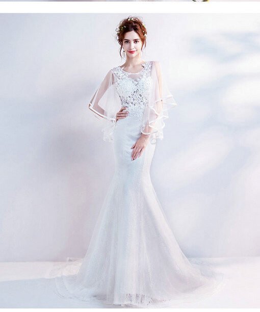 mermaid wedding dress-0543-07