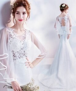 mermaid wedding dress-0543-08
