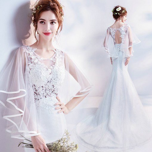 mermaid wedding dress-0543-08