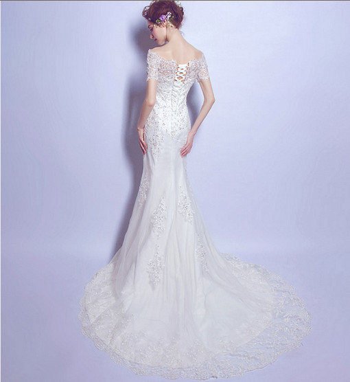 mermaid wedding dress cheap-0557-03