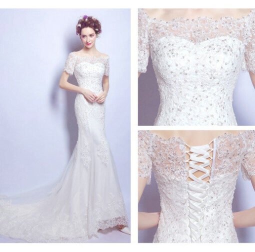 mermaid wedding dress cheap-0557-04