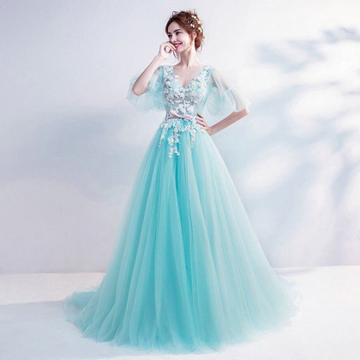 prom dress green-0564-08