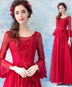 red prom dress plus size-0562-05