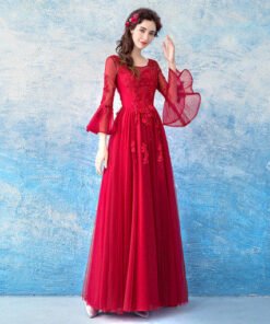 red prom dress plus size-0562-06