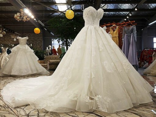 strapless wedding dress-0568-11