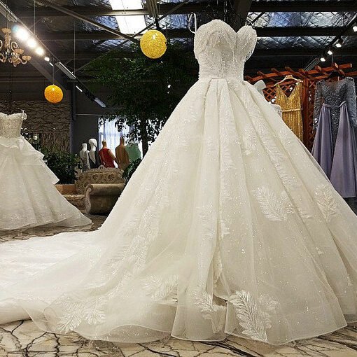 strapless wedding dress-0568-11