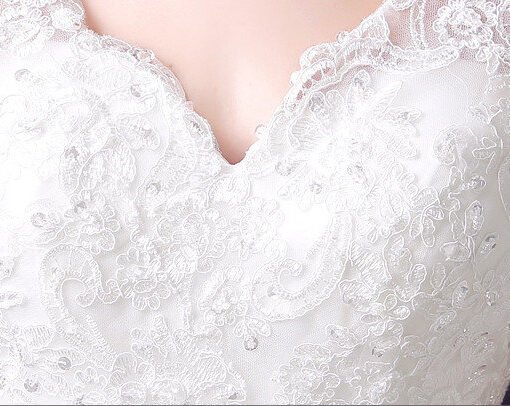 v neck wedding dress-0559-01