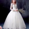v neck wedding dress-0559-02