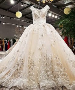 Alternative view of V Neck Ball Gown Gorgeous Wedding Dress 2018 Online