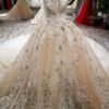 v neck wedding dress-0570-09