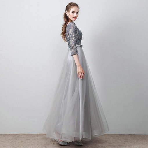 aline prom dress grey-583-01