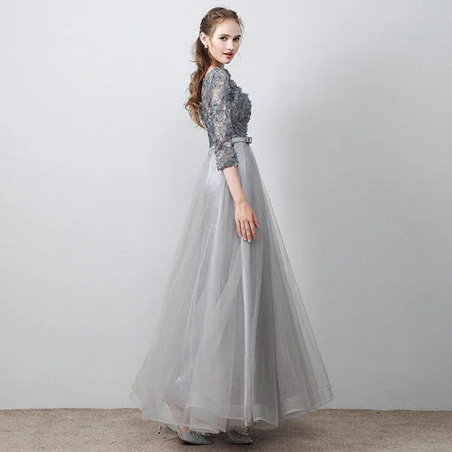 aline prom dress grey-583-01