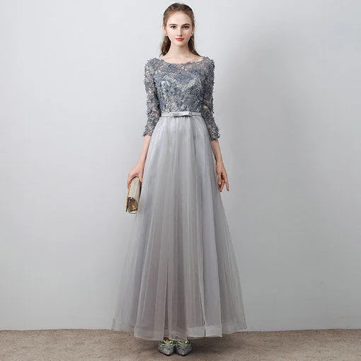 aline prom dress grey-583-05