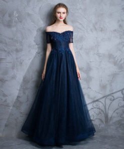 navy blue prom dress-575-01
