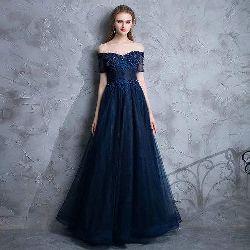 navy blue prom dress-575-01