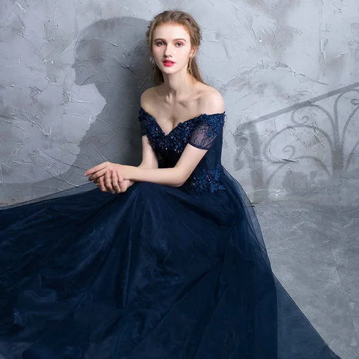 navy blue prom dress-575-03