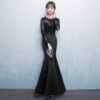black prom dress mermaid-585-04