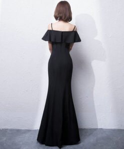 black prom dress mermaid -590-03