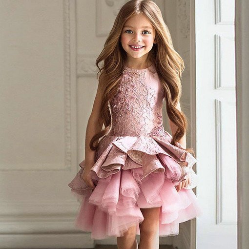 pink dresses for little girl