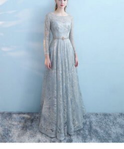 long sleeve prom dress-572-01