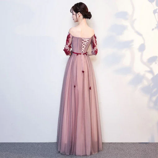 off shoulder prom dress-577-02