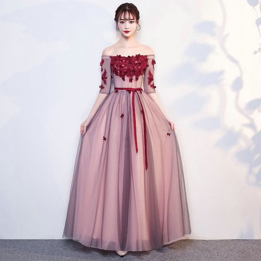 off shoulder prom dress-577-02