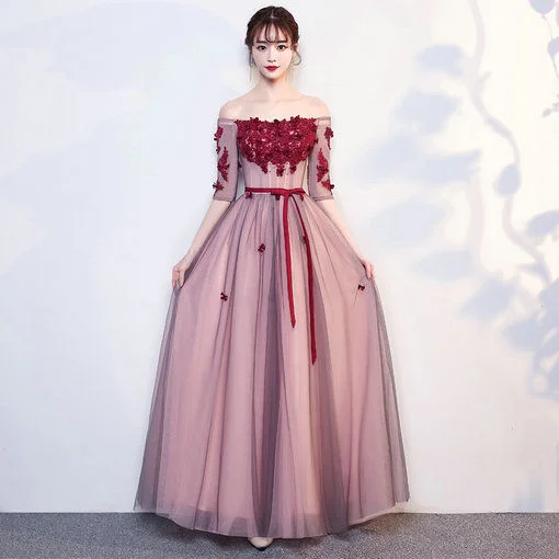 off shoulder prom dress-577-02