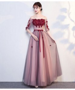 off shoulder prom dress-577-02