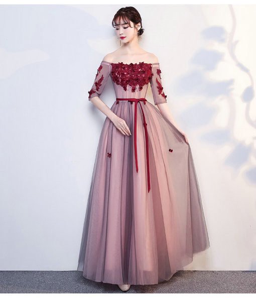 off shoulder prom dress-577-02