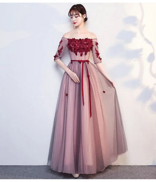 off shoulder prom dress-577-02