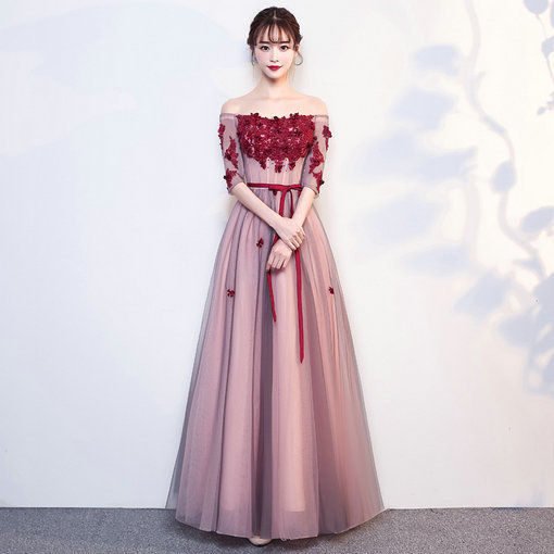 off shoulder prom dress-577-04