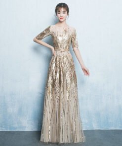prom dress gold-586-01